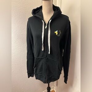 True Religion Black Zip Up Sweater